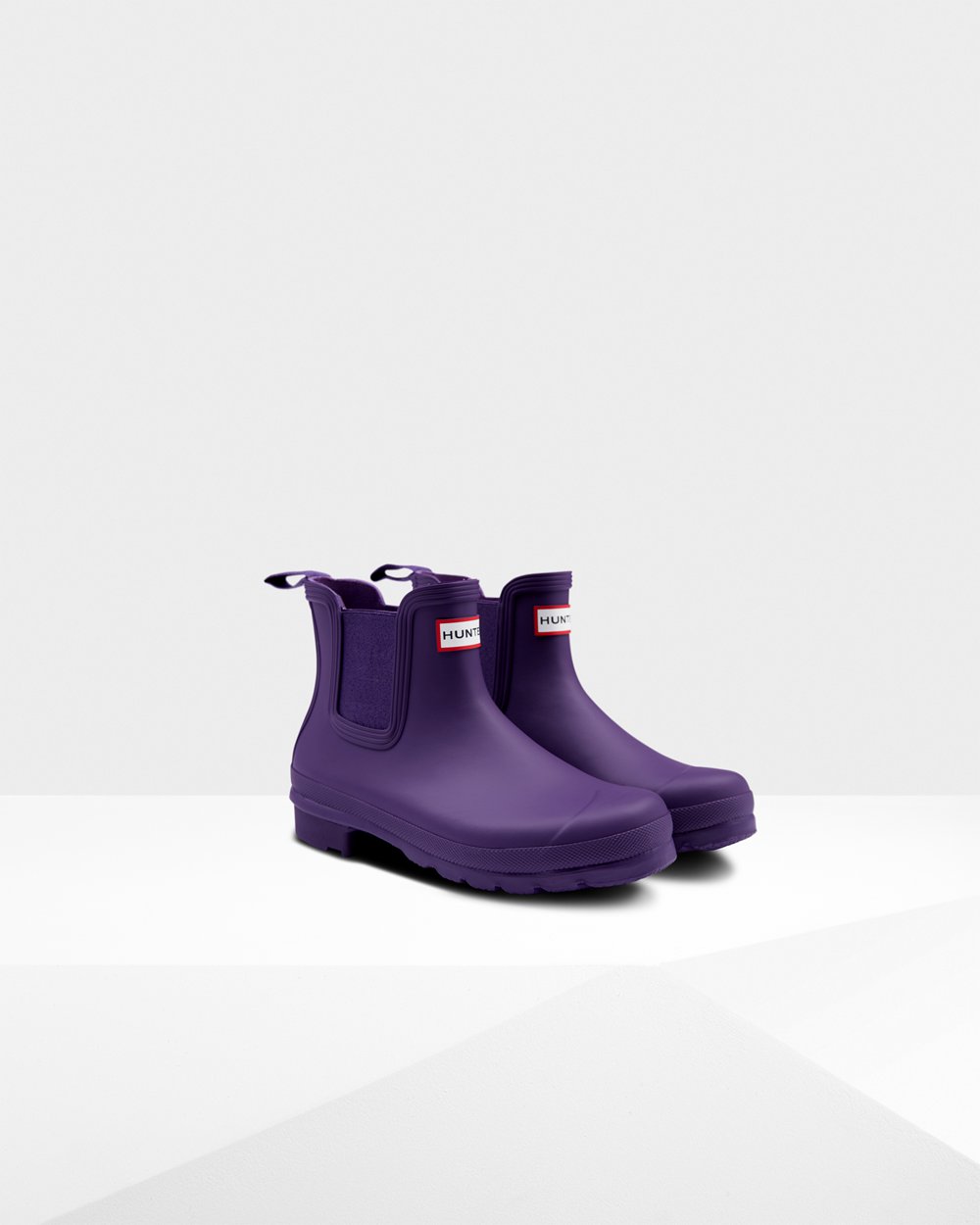 Bottes Chelsea Hunter Original Femme Bleu Violette XHLNVYA-75